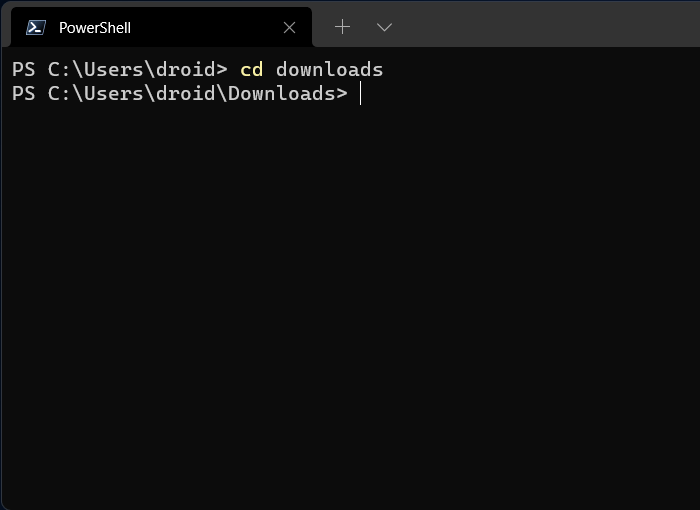 Windows Terminal Cd Command