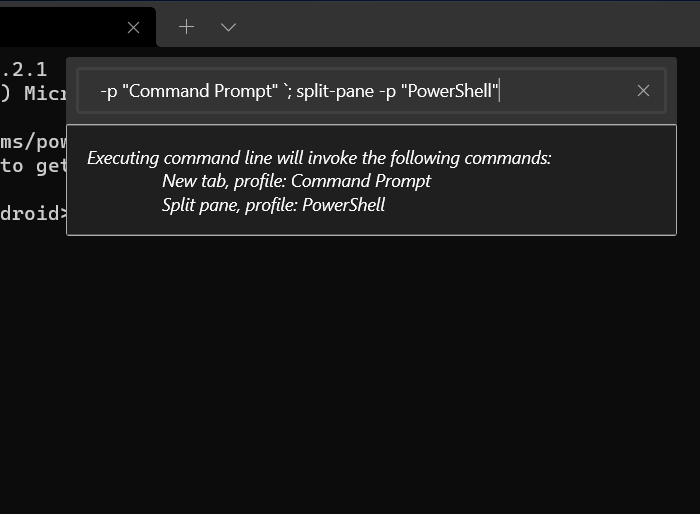 Windows Terminal Command Palette Wt Command