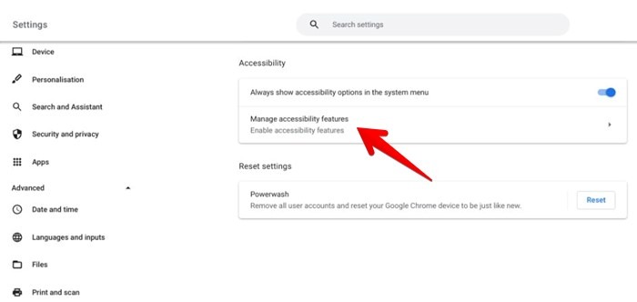 Chromebook Keyboard Accessibility