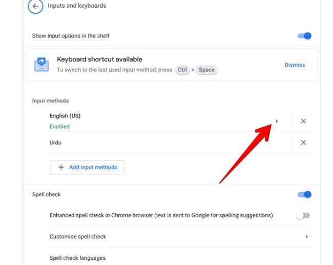 Chromebook Keyboard Auto Correct Input