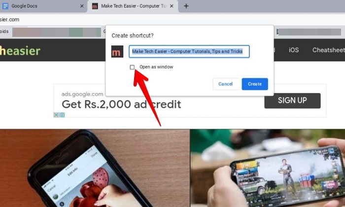 Chromebook Shelf Add Website Create Shortcut