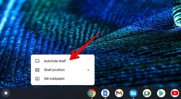 Chromebook Shelf Autohide