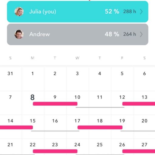 Co Parenting Apps Appclose Calendar