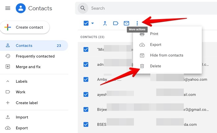 Delete Multiple Contacts Android Pc Remove All