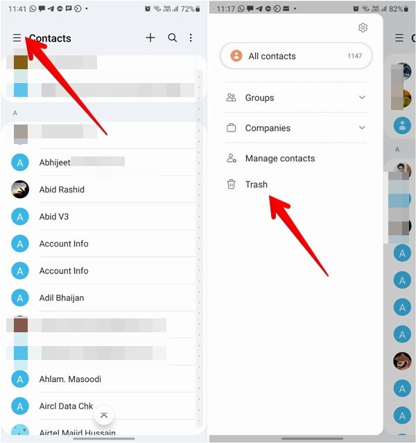 Delete Multiple Contacts Samsung Recover