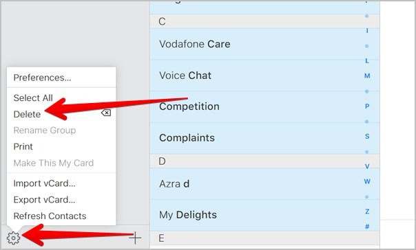 Delete Multiple Contacts Icloud Remove