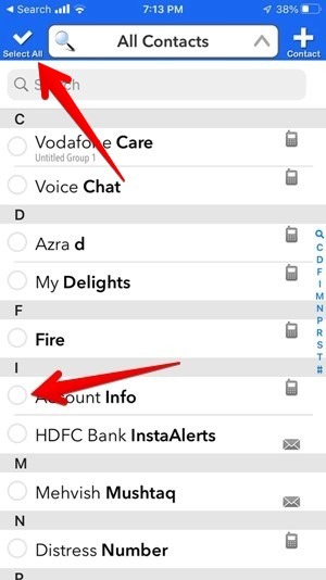 Delete Multiple Contacts Iphone Third Party Select All