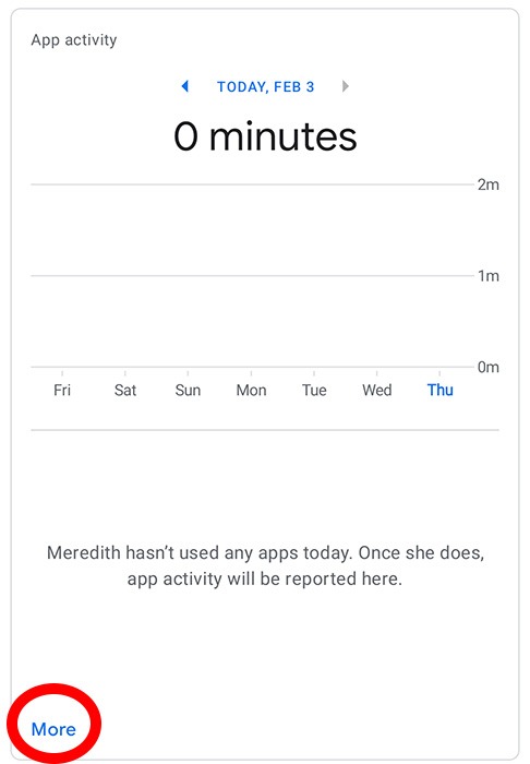 Google Family Link Child App Use