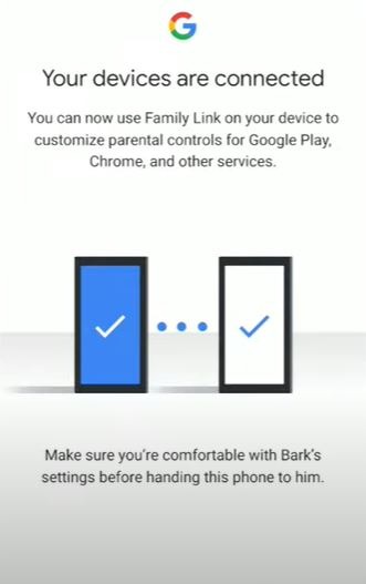 Google Family Link Setup Complete