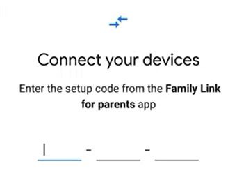 Google Family Link Setup Enter Code