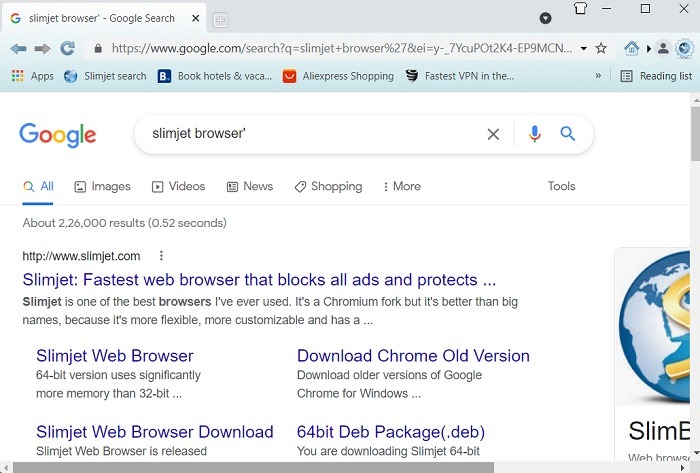 Lightweight Browswers Windows Slimjet Fast
