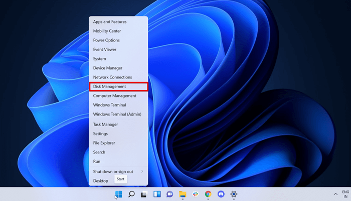 Open Disk Management Utility