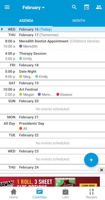 Parenting Apps Cozi Calendar