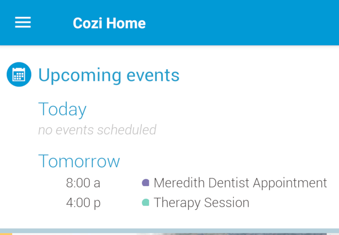 Parenting Apps Cozi Events