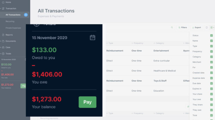 Parenting Apps Supportpay Expenses