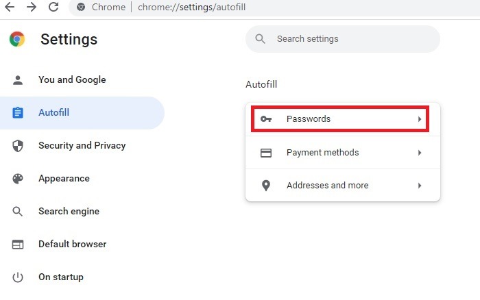 Passwords Browsers Dot Chrome Autofill Passwords