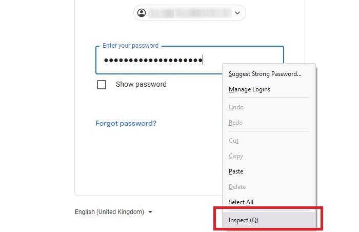 Passwords Browsers Dot Inspect Password