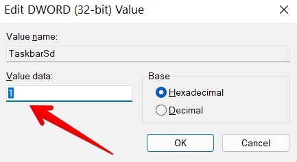Windows 11 Taskbar Not Working Registry Editor Edit