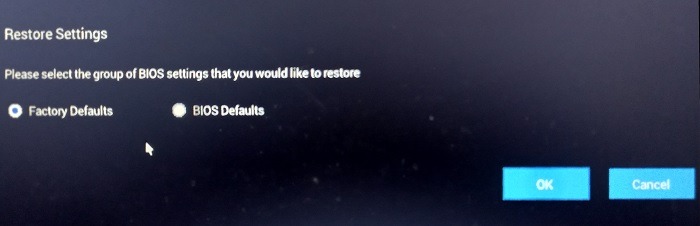 Windows Hard Disk Problem Bios Restore Settings