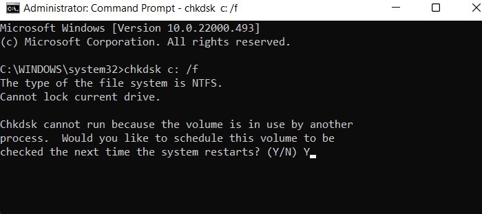 Windows Hard Disk Problem Chkdsk