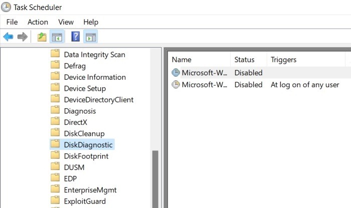 Windows Hard Disk Problem Disk Diagnostic Disabled