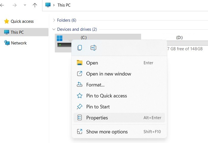 Windows Hard Disk Problem Hard Drive Propeties