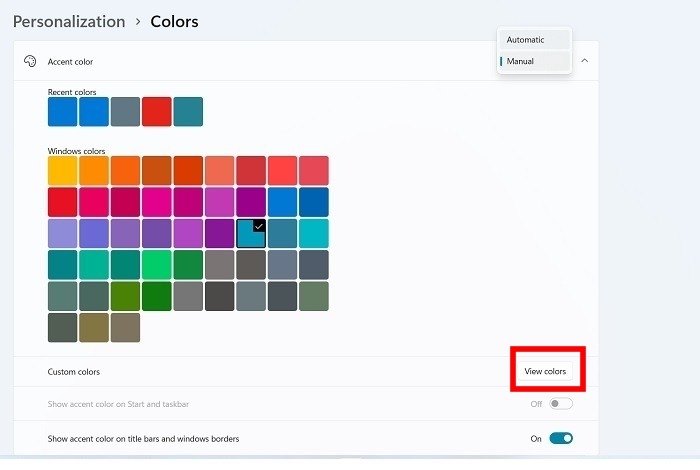 Windows Transparency Effects Show Accent Colors Title Windows