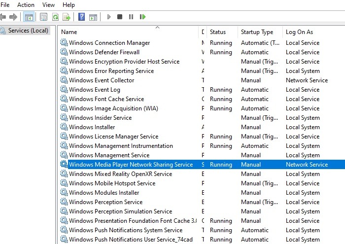 Wmpnetwk Exe Services Wmpnetworkservice