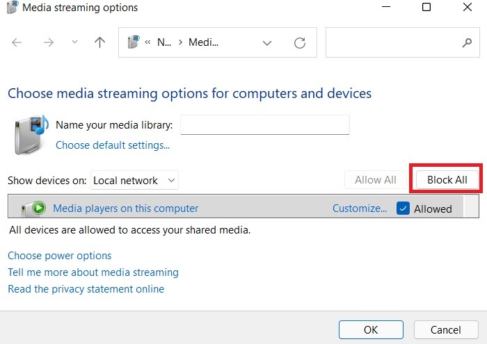 Wmpnetwk Exe Wmp Media Streaming Blocked All