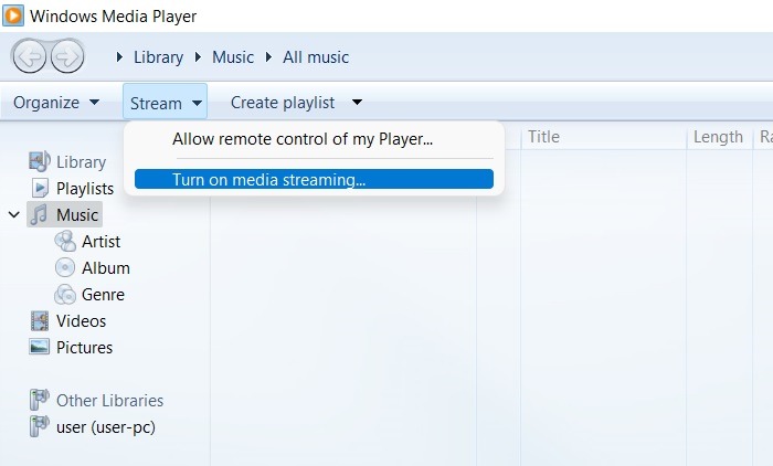 Wmpnetwk Exe Wmp Turn Media Streaming On 1