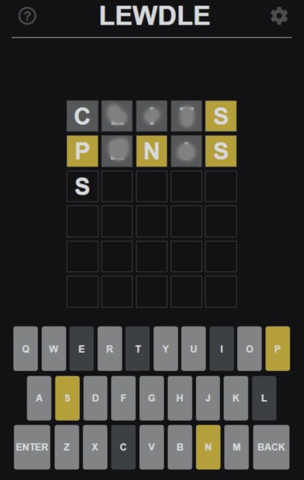 Wordle Games Lewdle Play