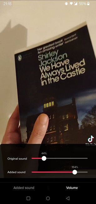 Add More Songs Tiktoks Adjust Volume Settings