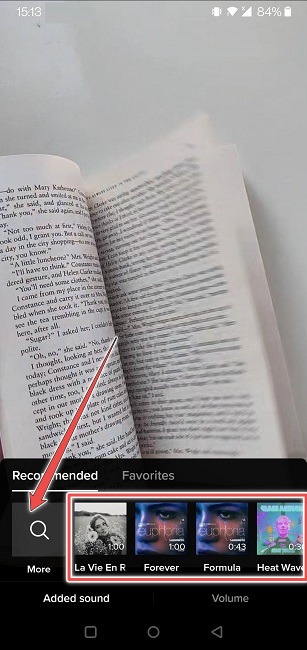 Add More Songs Tiktoks Select Song