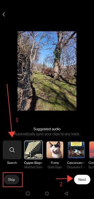 Add Photos Reels Mobile Add Music
