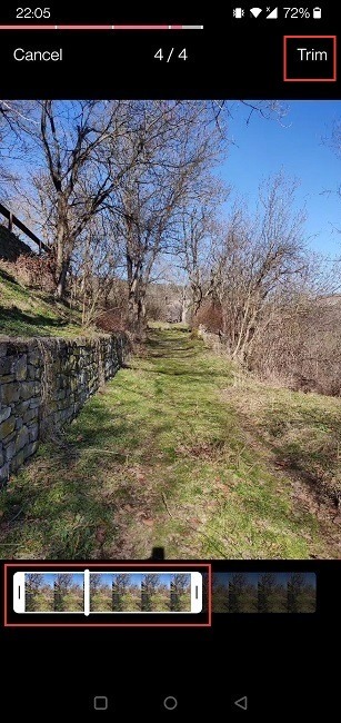 Add Photos Reels Mobile Selection Trim