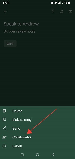 Best Google Keep Tips Add Collaborator