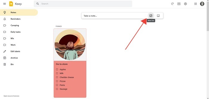 Best Google Keep Tips Desktop New List
