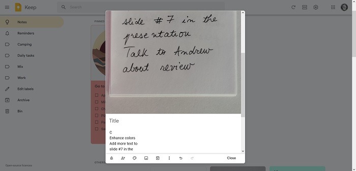 Best Google Keep Tips Desktop Transcription Result