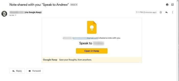Best Google Keep Tips Email Invitation