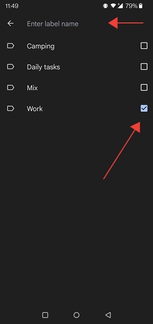 Best Google Keep Tips Mobile Select Label