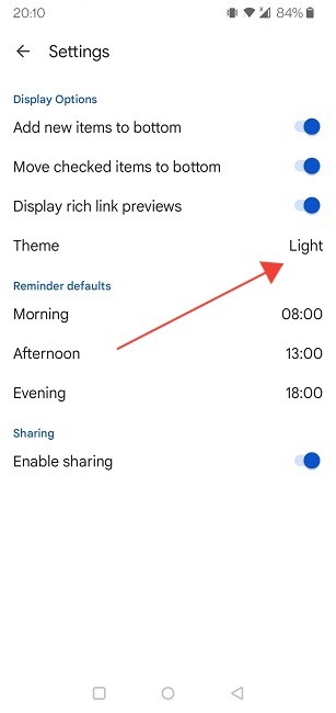 Best Google Keep Tips Mobile Theme Change
