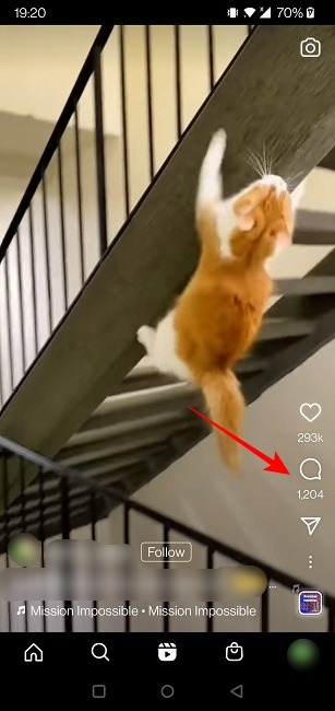 Comments Instagram Mobile Comment Reels