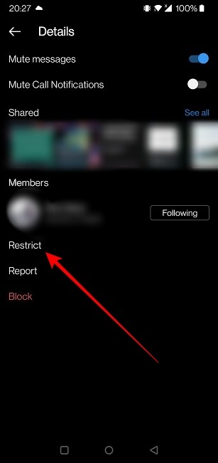 Comments Instagram Mobile Restrict Direct