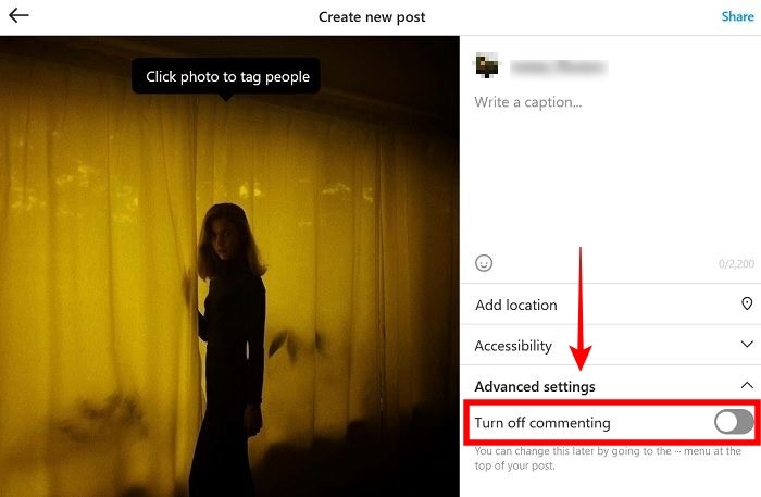 Comments Instagram Pc Turn Off Comments