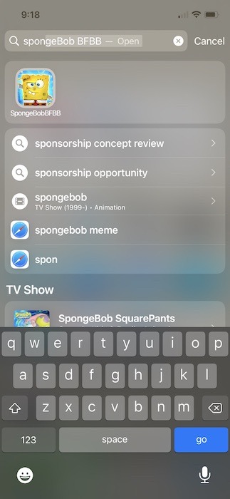 Delete Hidden Apps Iphone Spotlight Spongebob