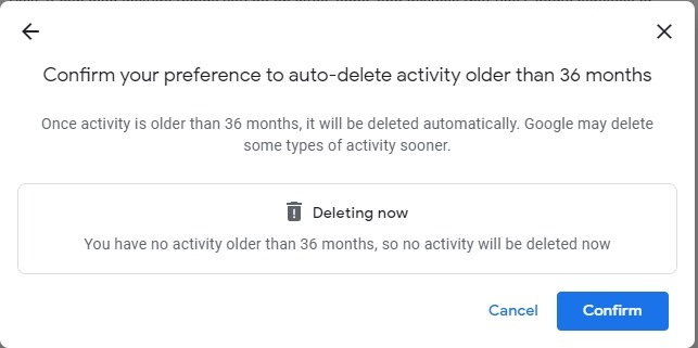 Deleting Activity