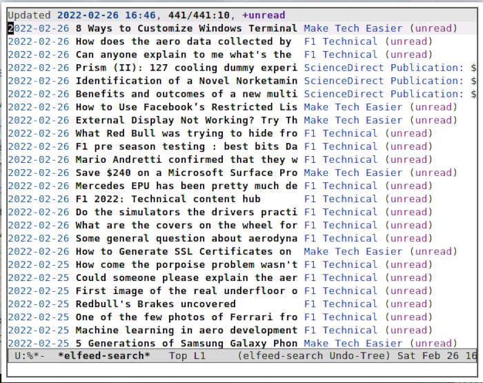 Emacs Rss 07 Elfeed With Feeds