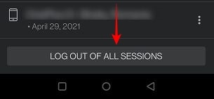 Facebook Phishing Mobile Log Out All Sessions