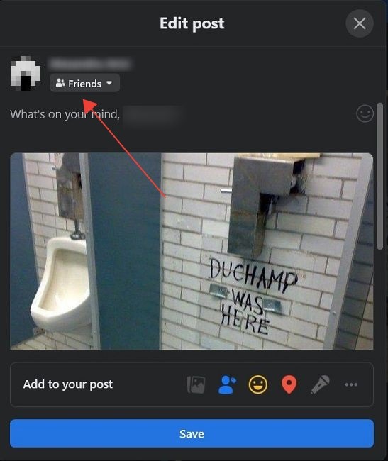 Facebook Restricted List Desktop Audience Button
