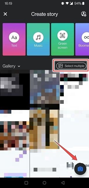 Facebook Stories Add More Pics Shot Video